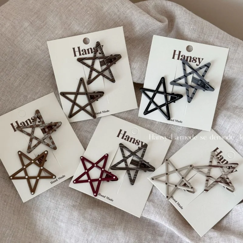 2pcs Kawaii Sweet Dot Star Hair Clips Set Cute Girly Alligator Clips for Women Girls Non-slip Bang Barrettes Makeup Hairpins
2pcs Kawaii Sweet Dot Star Hair Clips Set Cute Girly Alligator Clips for Women Girls Non-slip Bang Barrettes Makeup Hairpins