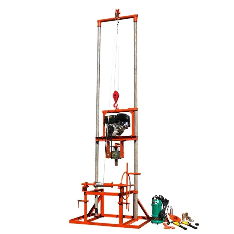 Customized Small Portable Water Well Drilling Rig Petrol Diesel 80m Light Mini Borehole Drilling Machine Hot Sale
Customized Small Portable Water Well Drilling Rig Petrol Diesel 80m Light Mini Borehole Drilling Machine Hot Sale
