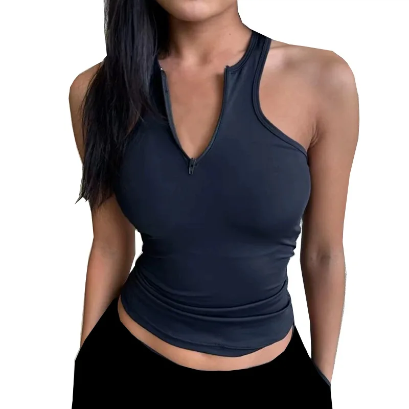 Women Fashion Sports Fitness Top Quick-Dry Breathable Running Training Yoga Vest With Chest Pad High Elasticity Soft Tank Top
Women Fashion Sports Fitness Top Quick-Dry Breathable Running Training Yoga Vest With Chest Pad High Elasticity Soft Tank Top