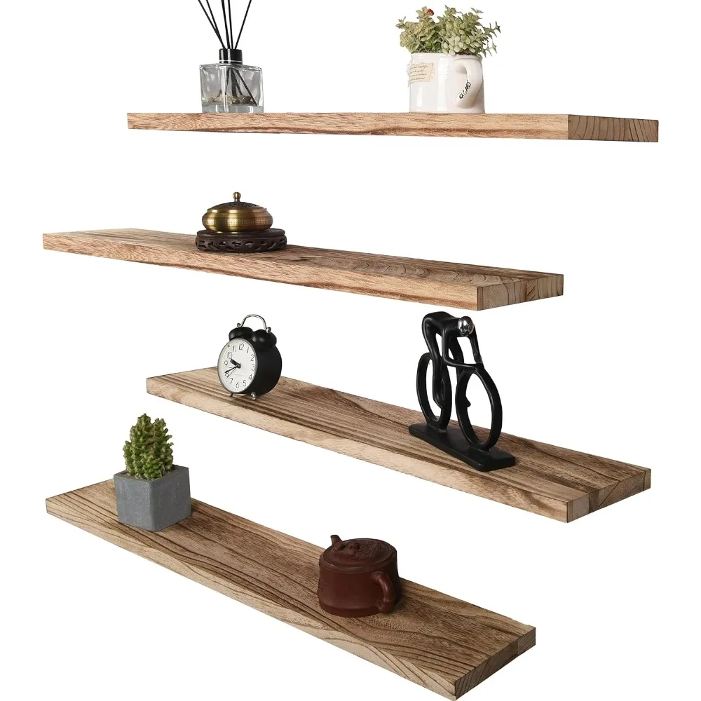 36 Inch Rustic Floating Shelves for Wall Decor Farmhouse Wood Wall Shelf for Bathroom Kitchen Bedroom Living Room Set of 4 Light
36 Inch Rustic Floating Shelves for Wall Decor Farmhouse Wood Wall Shelf for Bathroom Kitchen Bedroom Living Room Set of 4 Light