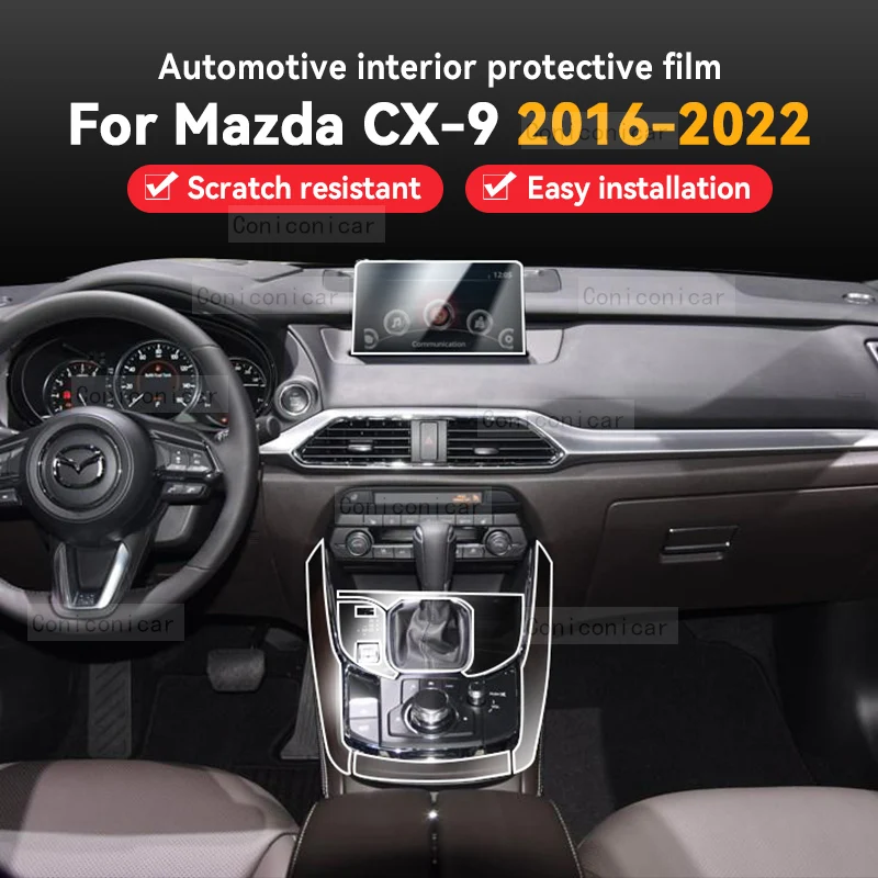For Mazda CX-9 CX9 2016-2022 Car Interior Center Console Screen Protective Film Anti-scratch Repair film Sticker Accessories
For Mazda CX-9 CX9 2016-2022 Car Interior Center Console Screen Protective Film Anti-scratch Repair film Sticker Accessories