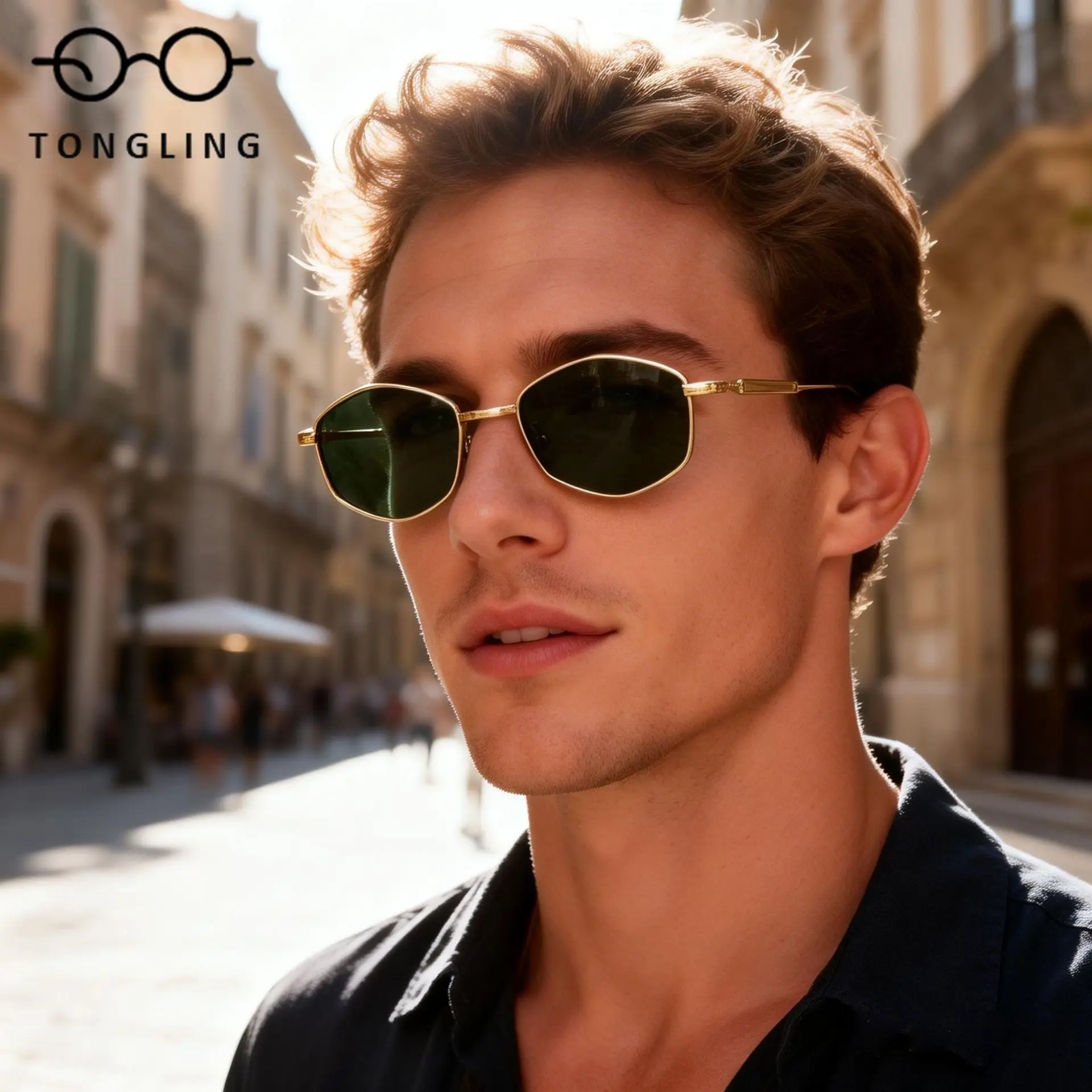 Men Handmade Top Fashion Metal Multi-Edge Sunglasses Women Premium Small-Frame Personality Temple Arm Street Snap Sunglasses
Men Handmade Top Fashion Metal Multi-Edge Sunglasses Women Premium Small-Frame Personality Temple Arm Street Snap Sunglasses