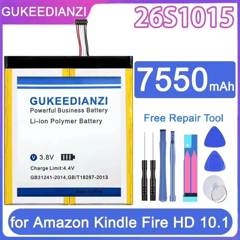 Long-Lasting 7550mAh 26S1015 Without Iron Sheet High Capacity Tablet Battery For Amazon Kindle Fire HD 10.1 7th , SL056ZE
Long-Lasting 7550mAh 26S1015 Without Iron Sheet High Capacity Tablet Battery For Amazon Kindle Fire HD 10.1 7th , SL056ZE