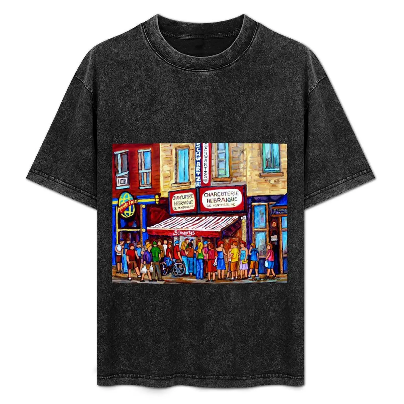 SCHWARTZ'S DELI SMOKED MEAT SANDWICHES MONTREAL T-Shirt Summer Holiday Casual Tee
SCHWARTZ'S DELI SMOKED MEAT SANDWICHES MONTREAL T-Shirt Summer Holiday Casual Tee