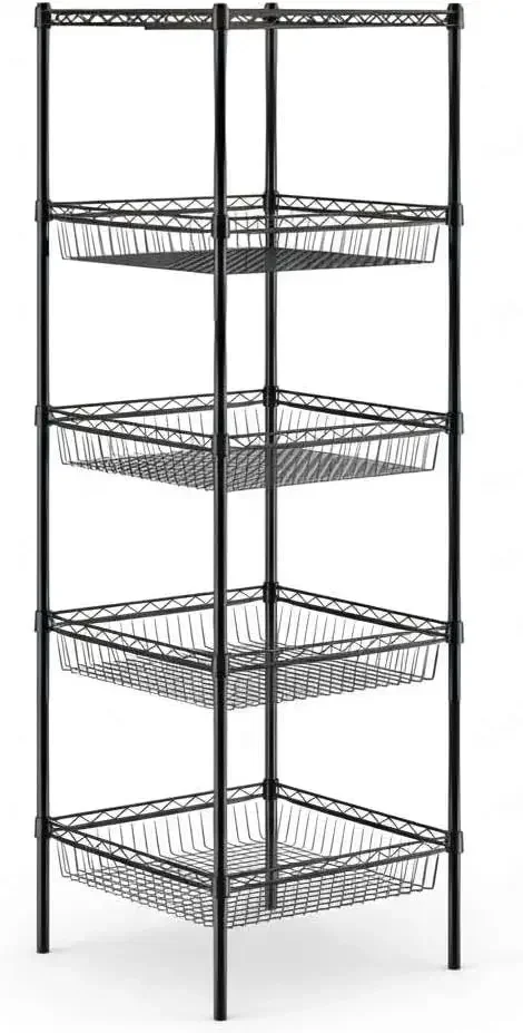 Black Epoxy Wire Storage Rack Basket Shelf Adjustable Heavy Duty NSF 24 x 24 x 74
Black Epoxy Wire Storage Rack Basket Shelf Adjustable Heavy Duty NSF 24 x 24 x 74