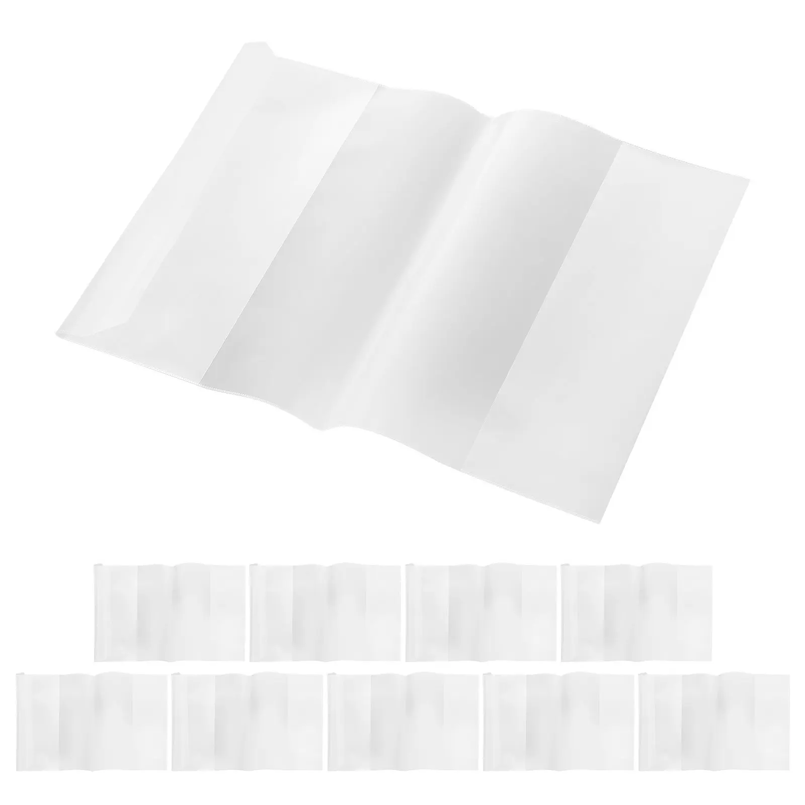 10Pcs A5 Size Clear Waterproof Book Covers Transparent Plastic Sleeve Protective Cover for Textbooks and Notebooks
10Pcs A5 Size Clear Waterproof Book Covers Transparent Plastic Sleeve Protective Cover for Textbooks and Notebooks