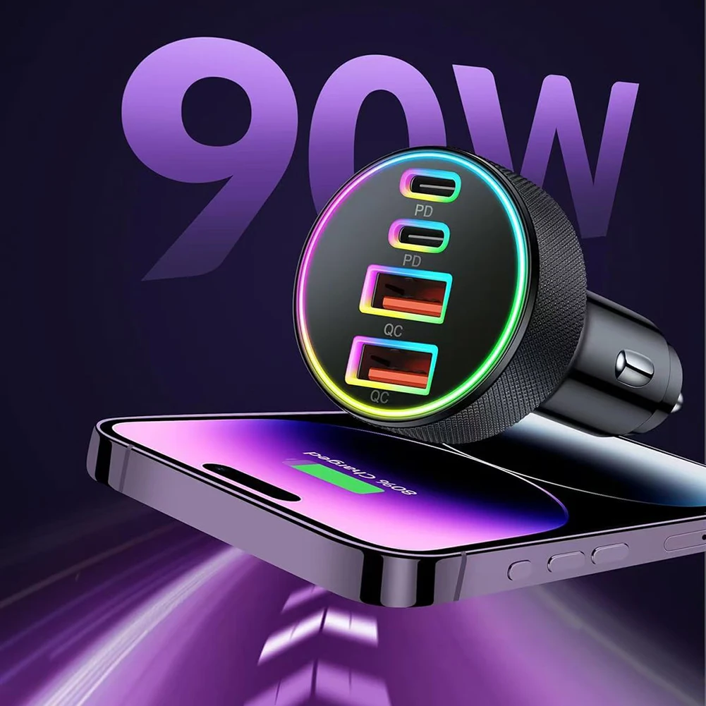 4 Ports Charger Car Charger Daily Use Thickened Elastic And Solid Parts Anti-Corrosion Wear-Resistant Material
4 Ports Charger Car Charger Daily Use Thickened Elastic And Solid Parts Anti-Corrosion Wear-Resistant Material