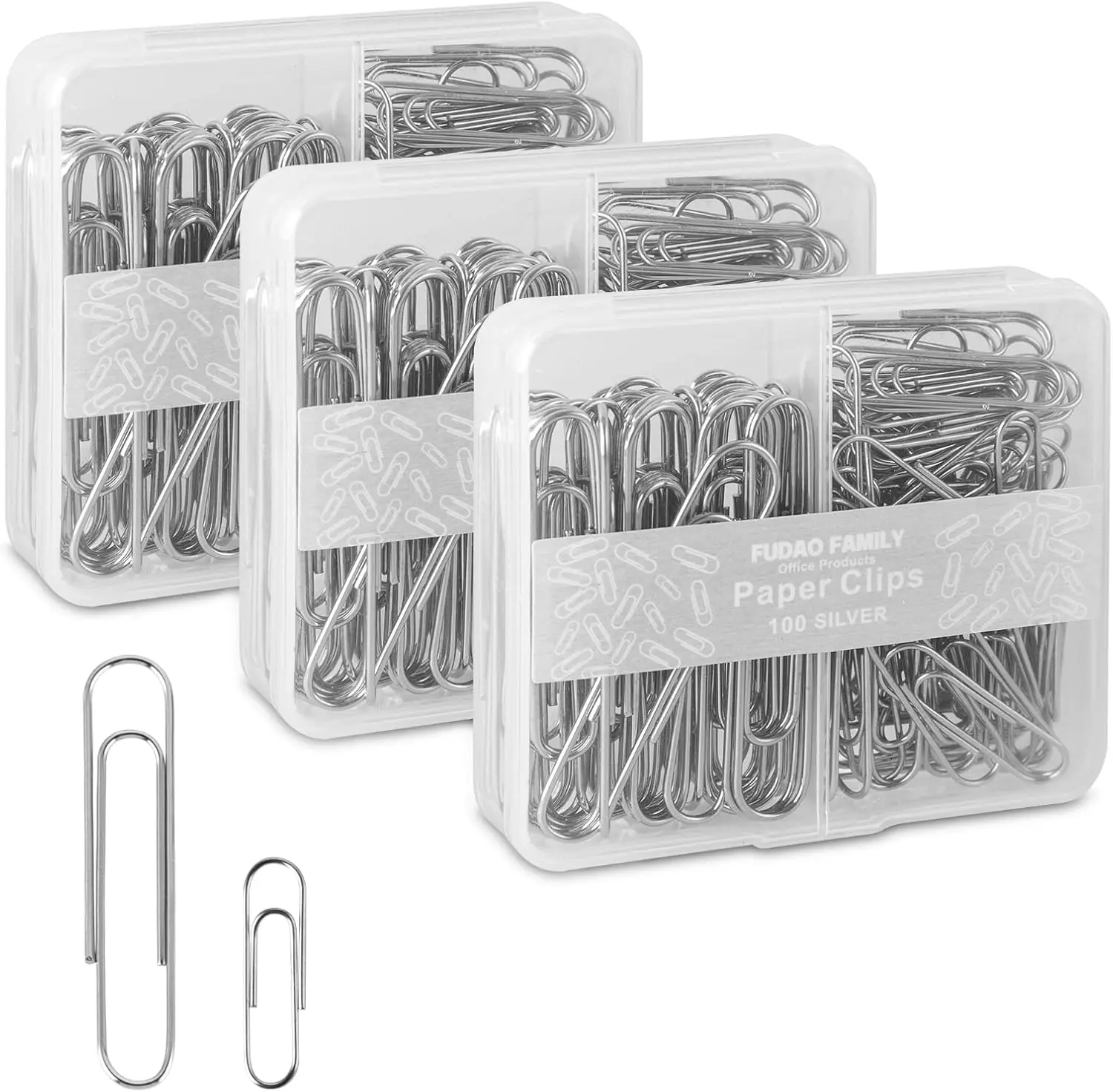 Paper Clips Assorted Sizes, 300 Clips in 3 Reusable Boxes for Office, Home, School Use
Paper Clips Assorted Sizes, 300 Clips in 3 Reusable Boxes for Office, Home, School Use