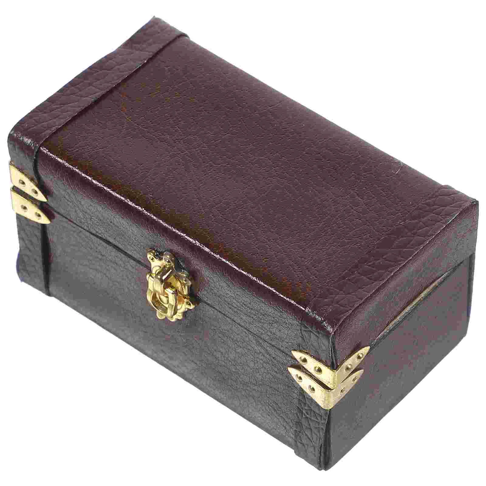 Miniature Trunk Suitcase Dollhouse Travel Trunk Suitcase Model Vintage Desktop Decoration Brown
Miniature Trunk Suitcase Dollhouse Travel Trunk Suitcase Model Vintage Desktop Decoration Brown