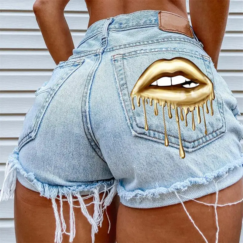 Women's Denim Shorts 2024 Summer New Non-Mainstream Printed High-Waisted Fashion Casual Plus Size Shorts
Women's Denim Shorts 2024 Summer New Non-Mainstream Printed High-Waisted Fashion Casual Plus Size Shorts