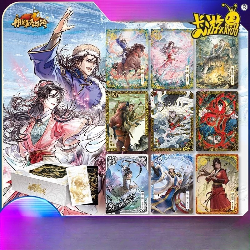 Официальная коллекция карт KAYOU Jin Yong, полный набор Condor Heroes, набор коллекционных карточек Wuxia Ling, для коллекционеров, лучшая цена
Официальная коллекция карт KAYOU Jin Yong, полный набор Condor Heroes, набор коллекционных карточек Wuxia Ling, для коллекционеров, лучшая цена