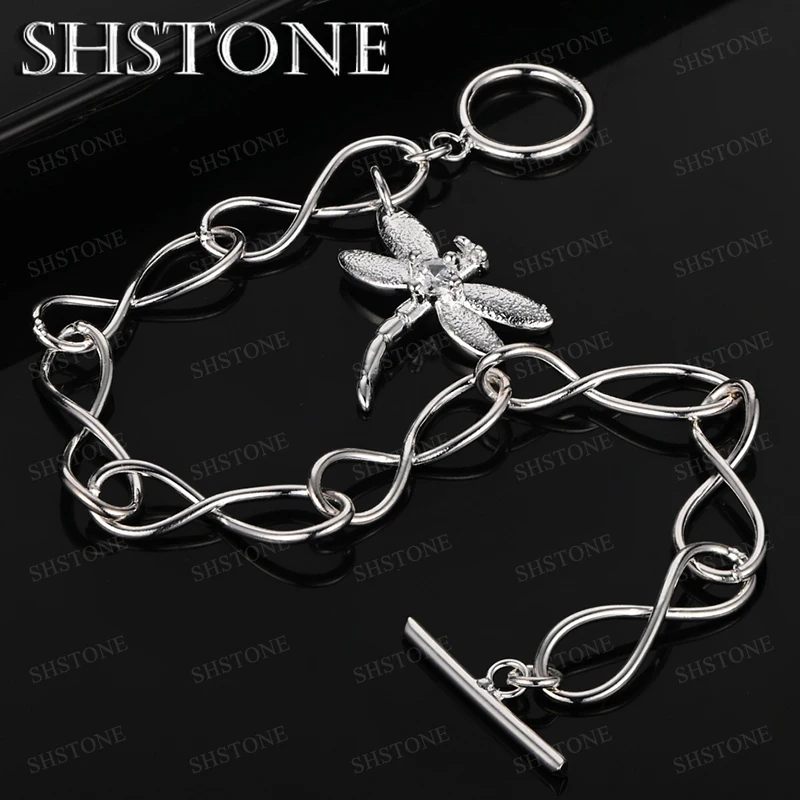 925 Sterling Silver Bracelet Dragonfly Bracelet Luxury Jewelry For Women Men Valentine's Day Wedding Party Jewelry Accessories
925 Sterling Silver Bracelet Dragonfly Bracelet Luxury Jewelry For Women Men Valentine's Day Wedding Party Jewelry Accessories