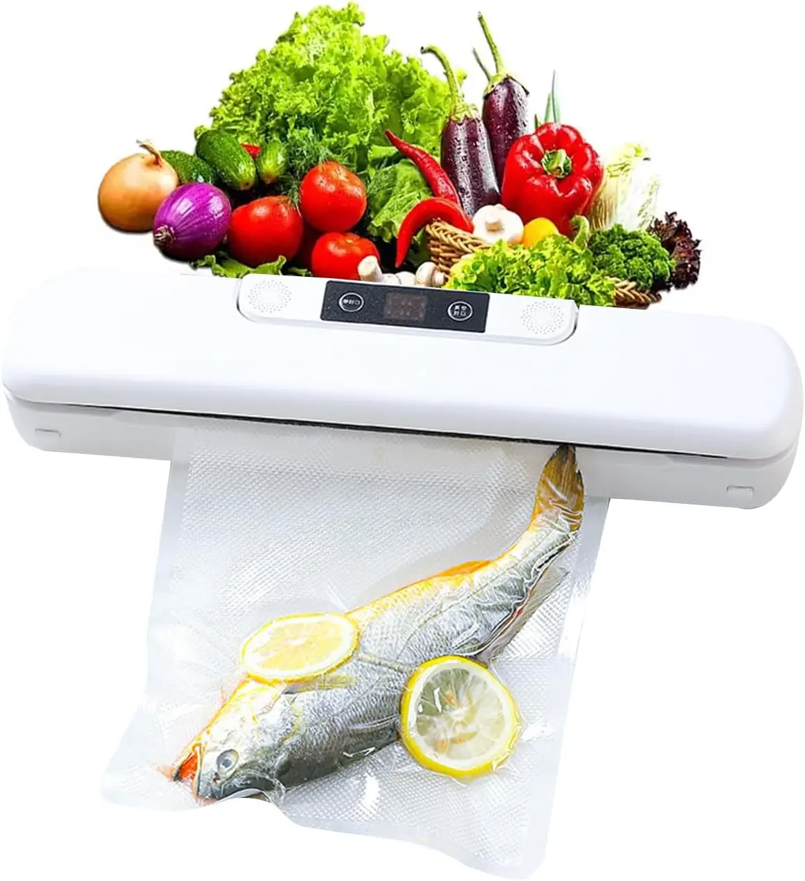 Вакуумный упаковщик, Автоматический вакуумный упаковщик для влажной/сухой уборки мяса для экономии и консервации (белый)
Вакуумный упаковщик, Автоматический вакуумный упаковщик для влажной/сухой уборки мяса для экономии и консервации (белый)