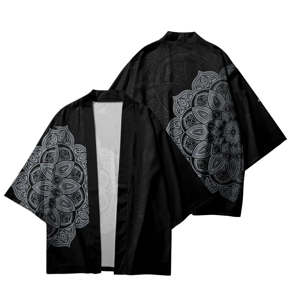 2022 Harajuku Black Floral Print Kimono And Shorts Cosplay Japanese Men Women Cardigan Blouse Top Haori Obi Asian Clothes
2022 Harajuku Black Floral Print Kimono And Shorts Cosplay Japanese Men Women Cardigan Blouse Top Haori Obi Asian Clothes