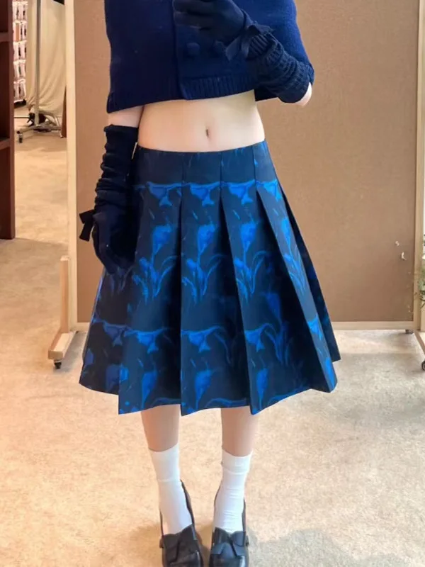 Elegant Floral Wide Pleat Skirt Fashionable Half-length Women's Skirt Shanghai Style Casual Polyester Fiber Citywalk
Elegant Floral Wide Pleat Skirt Fashionable Half-length Women's Skirt Shanghai Style Casual Polyester Fiber Citywalk