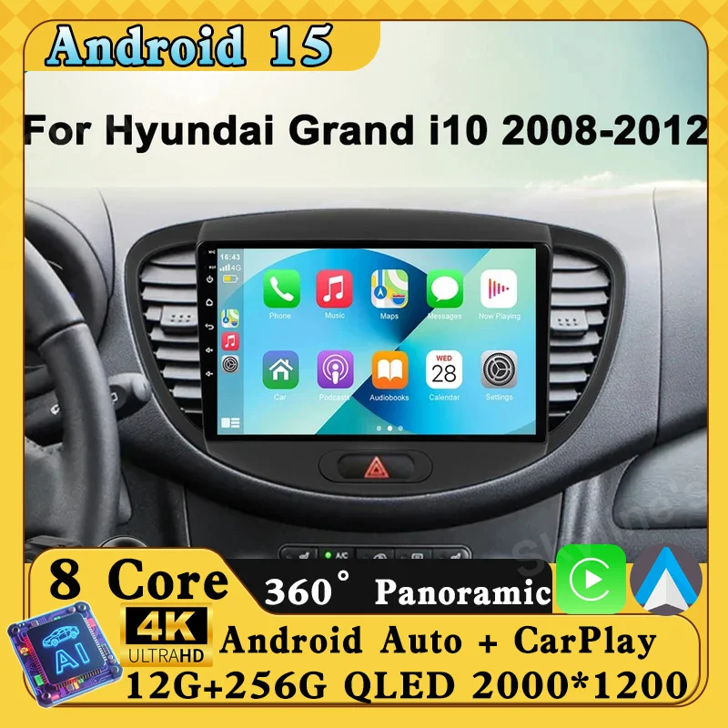 Автомагнитола Qualcomm Android 15 CarPlay для Hyundai i10 2007 2008 2009 2010 2011 2012 2013 GPS Мультимедиа Playerstereo
Автомагнитола Qualcomm Android 15 CarPlay для Hyundai i10 2007 2008 2009 2010 2011 2012 2013 GPS Мультимедиа Playerstereo