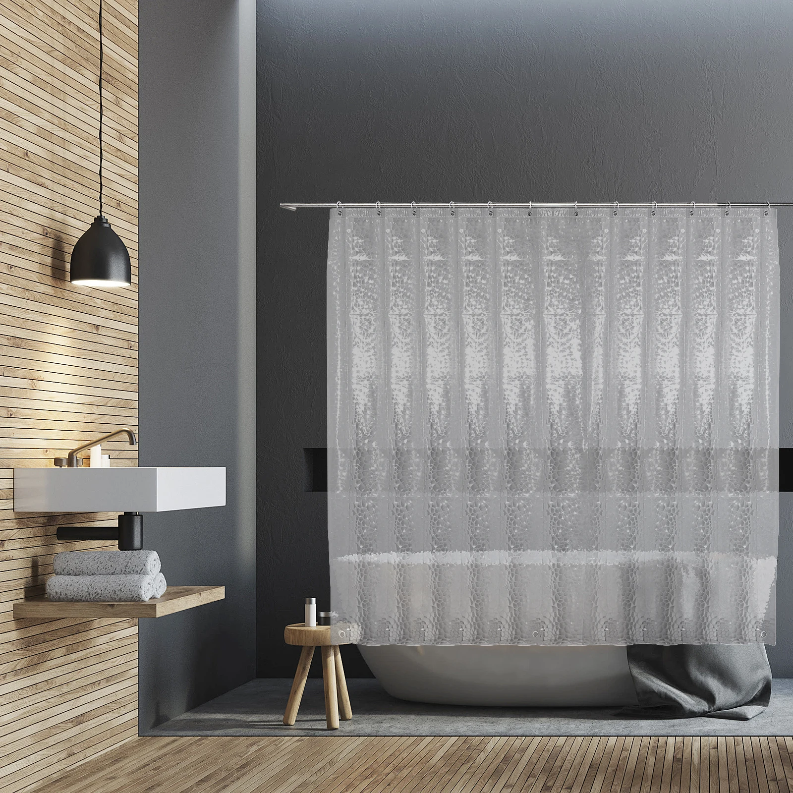 3D Bath Shower Curtain Eva Waterproof Clear Transparent Quick Dry Liner For Shower Stall Hotel Style Bathroom Decor
3D Bath Shower Curtain Eva Waterproof Clear Transparent Quick Dry Liner For Shower Stall Hotel Style Bathroom Decor