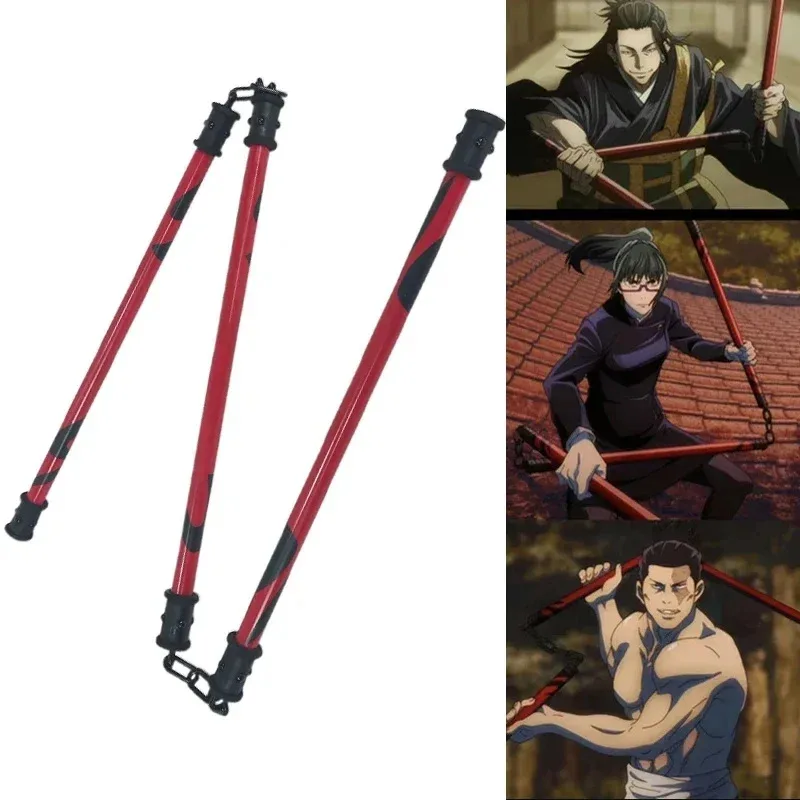 Anime Zenin Maki Geto Suguru Cosplay Props Three Section Stick Weapon Halloween Carnival Party Roleplay Accessory
Anime Zenin Maki Geto Suguru Cosplay Props Three Section Stick Weapon Halloween Carnival Party Roleplay Accessory