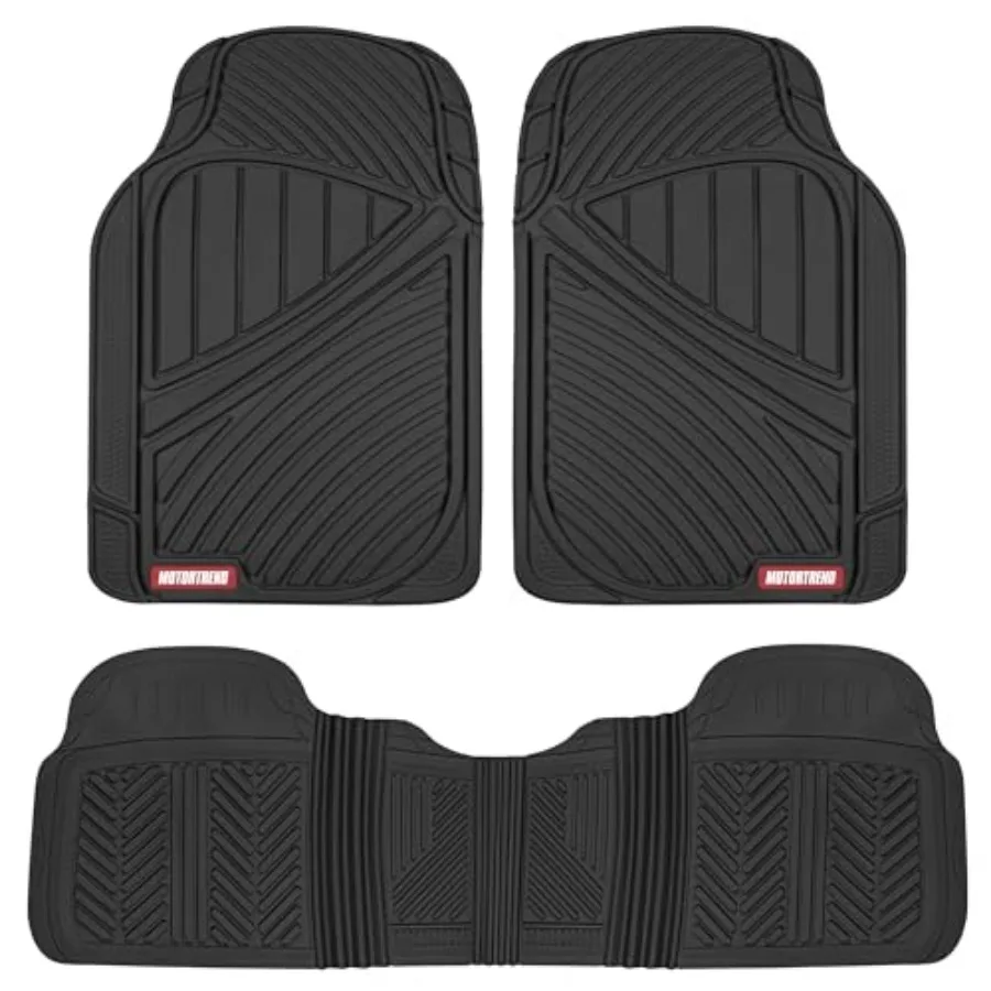 FlexTough Performance All Weather Rubber Car Floor Mats - 3 Pcs Floor Mats Automotive Liners for Cars Truck SUV, Heavy-Duty Wat
FlexTough Performance All Weather Rubber Car Floor Mats - 3 Pcs Floor Mats Automotive Liners for Cars Truck SUV, Heavy-Duty Wat