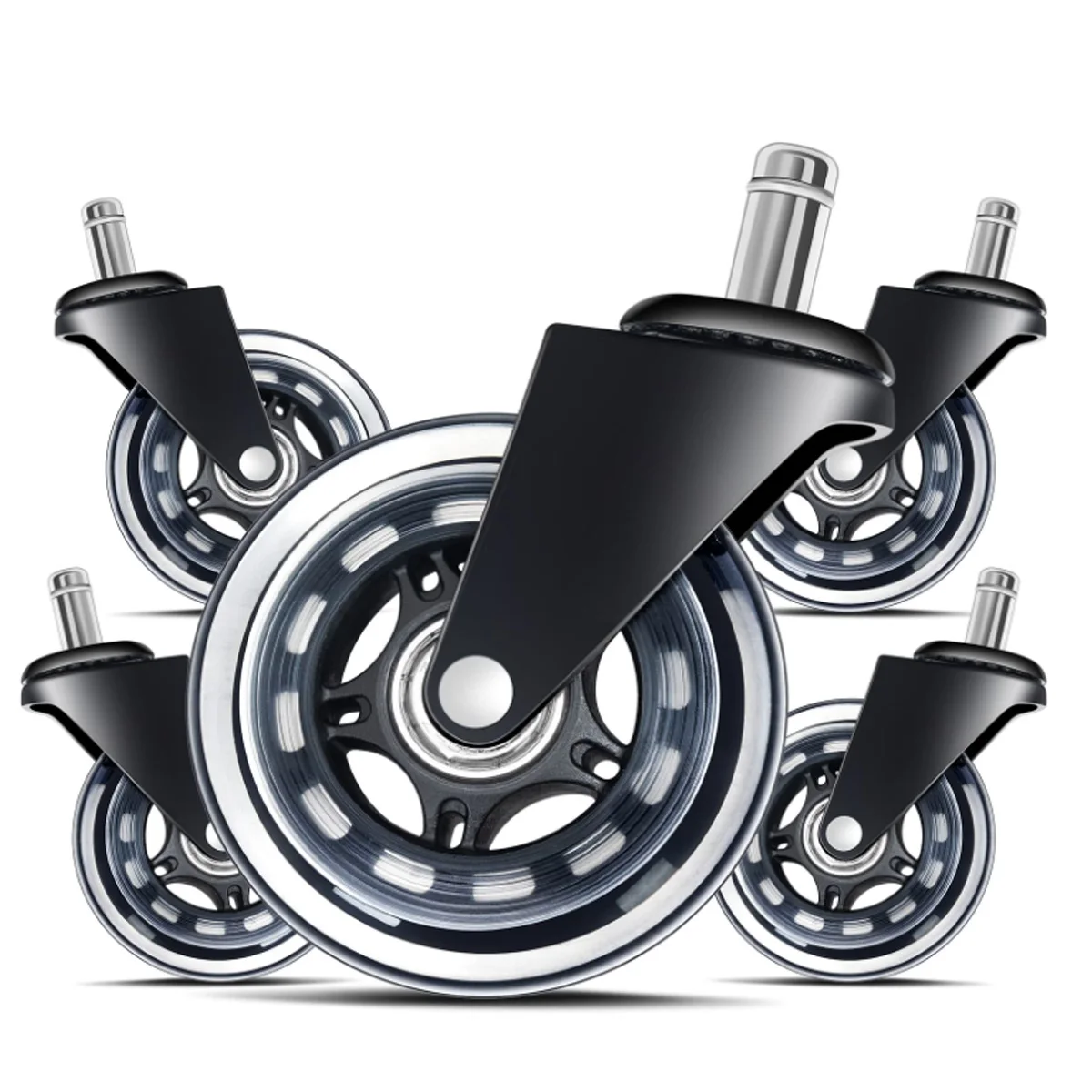 5PCS Office Chair Caster Wheels 3 Inch Swivel Rubber Caster Wheels Replacement Soft Safe Rollers Furniture Hardware
5PCS Office Chair Caster Wheels 3 Inch Swivel Rubber Caster Wheels Replacement Soft Safe Rollers Furniture Hardware