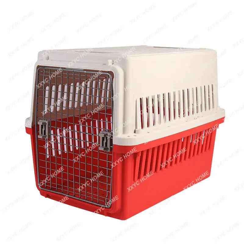 Pet Medium and Large Box Dog Aviation Cage Dog out Portable Cage Cat Consignment Car Dog Cage
Pet Medium and Large Box Dog Aviation Cage Dog out Portable Cage Cat Consignment Car Dog Cage