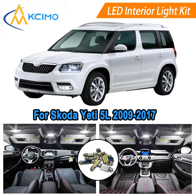 Canbus LED Kit Interior Light Bulbs For Skoda Yeti 5L 2009-2017Dome, Map, Door Lights Super Bright Light Set Easy Install
Canbus LED Kit Interior Light Bulbs For Skoda Yeti 5L 2009-2017Dome, Map, Door Lights Super Bright Light Set Easy Install