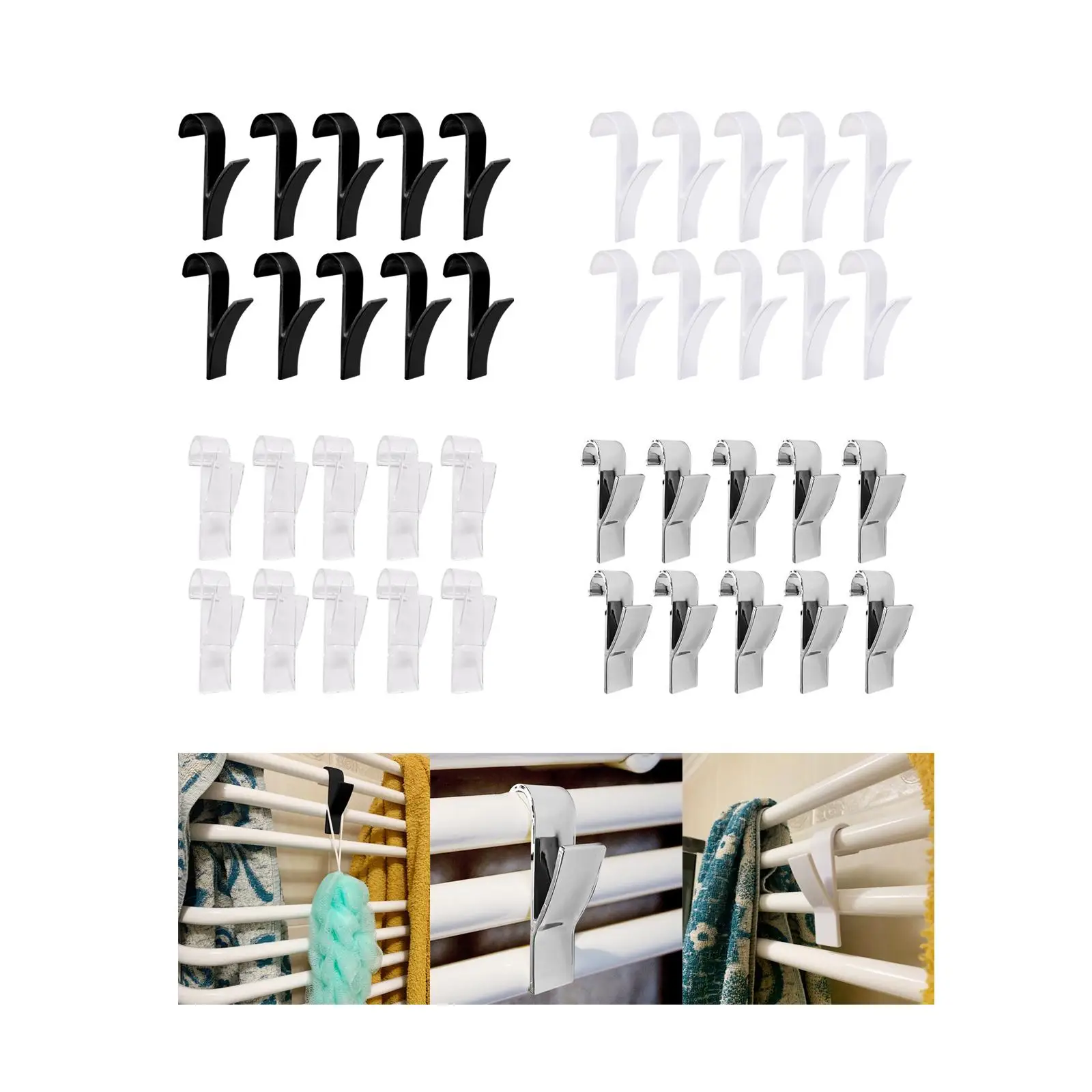 10 Hanger Set for Heated Towel Multi-Use Door Hooks for Bathroom And Living Room
10 Hanger Set for Heated Towel Multi-Use Door Hooks for Bathroom And Living Room