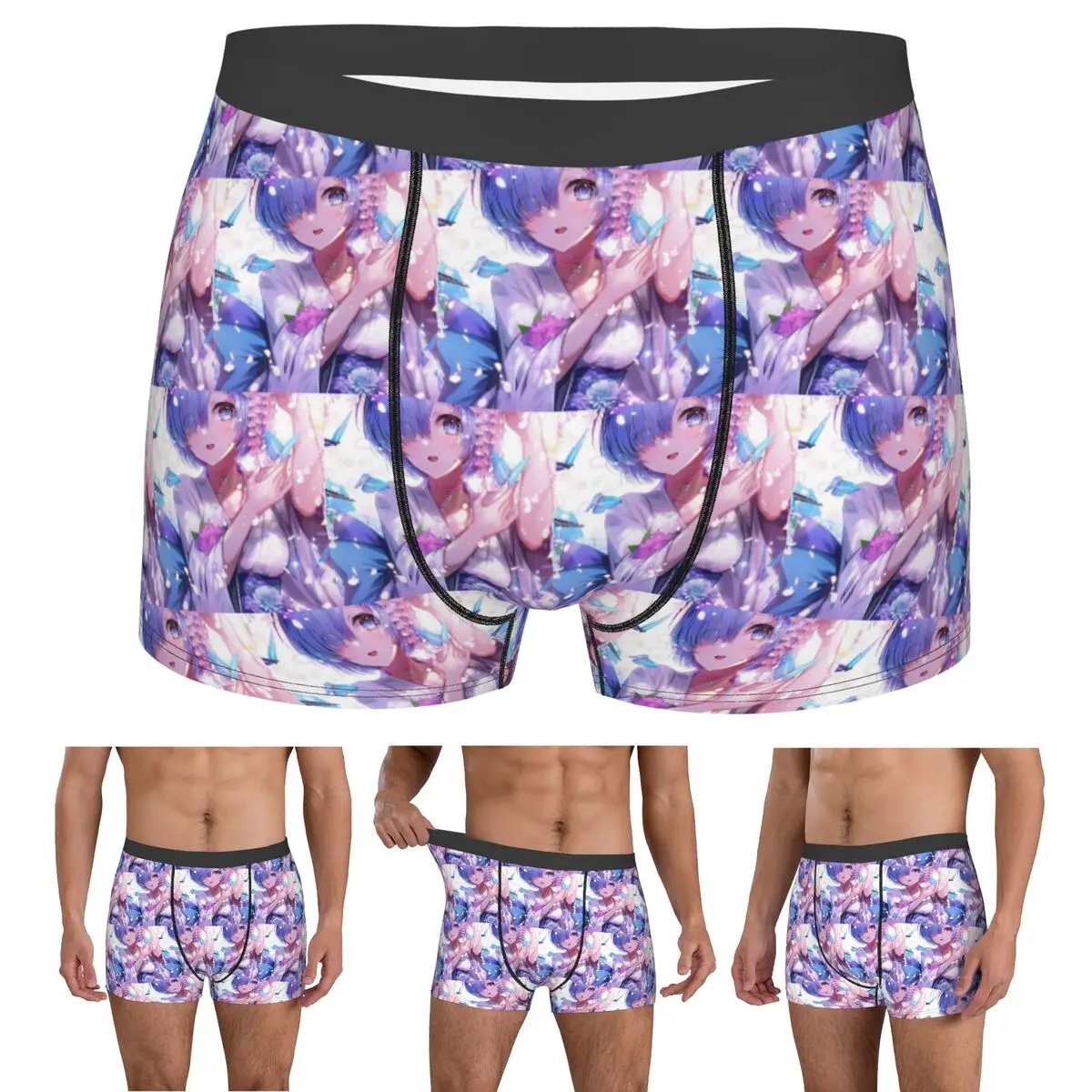 Boxer Underpants Shorts Re Zero REM Panties Men Comfortable Underwear for Homme Man Boyfriend Gifts
Boxer Underpants Shorts Re Zero REM Panties Men Comfortable Underwear for Homme Man Boyfriend Gifts