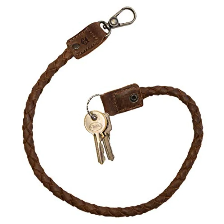 Braided Biker Chain Key Lanyard for Wallet Rustic Keychain Keyring with Strap and Hook Travel Accessories Full Grain Leather Ha
Braided Biker Chain Key Lanyard for Wallet Rustic Keychain Keyring with Strap and Hook Travel Accessories Full Grain Leather Ha