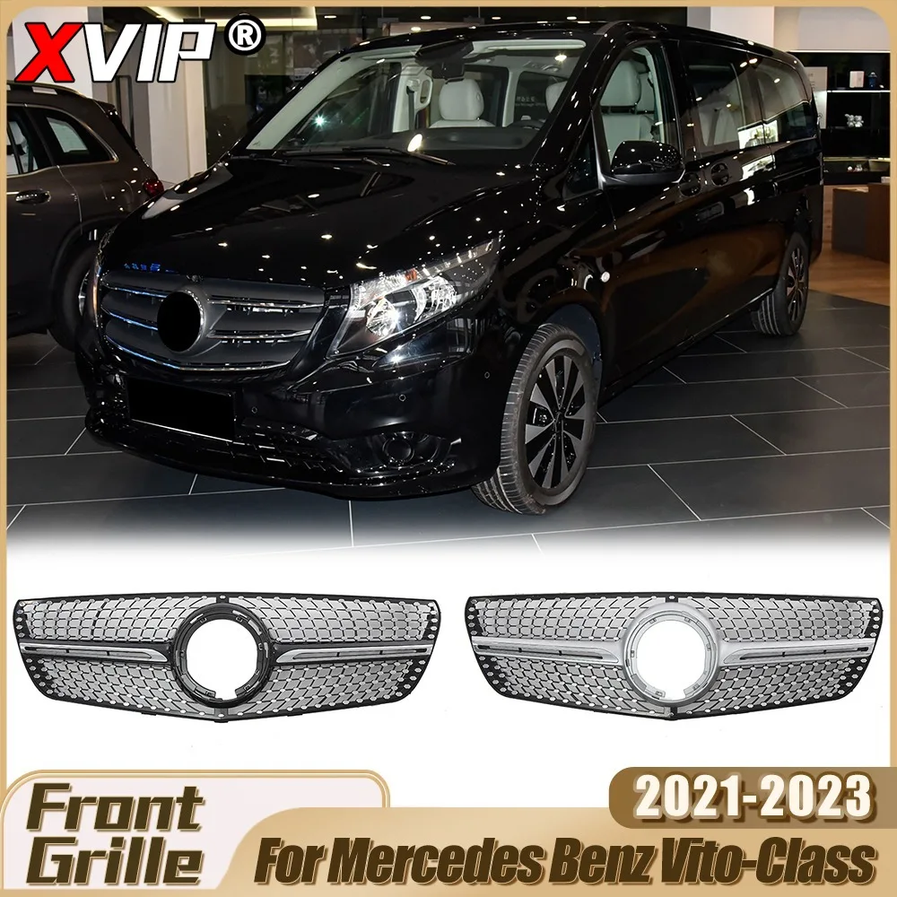 XVIP Chrome Black Diamonds Style Racing Grille For Mercedes Benz Vito-Class 21-23 Silver Diamonds Style Bumper Grille Grill Mesh
XVIP Chrome Black Diamonds Style Racing Grille For Mercedes Benz Vito-Class 21-23 Silver Diamonds Style Bumper Grille Grill Mesh