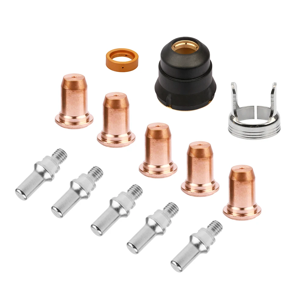 13Pce IPT40 Tips Electrodes Plasma Cutter Torch Consumables Kit with for CUT-55DS Pro/CUT-65DS Plasma Cutters
13Pce IPT40 Tips Electrodes Plasma Cutter Torch Consumables Kit with for CUT-55DS Pro/CUT-65DS Plasma Cutters