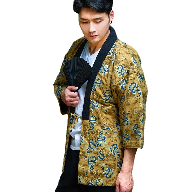 Kimono Winter Haori Men Japanese Traditional Cardigan Warm Padded Loose Samurai Yukata Women Pajamas Hanten Jacket Coat Tops
Kimono Winter Haori Men Japanese Traditional Cardigan Warm Padded Loose Samurai Yukata Women Pajamas Hanten Jacket Coat Tops