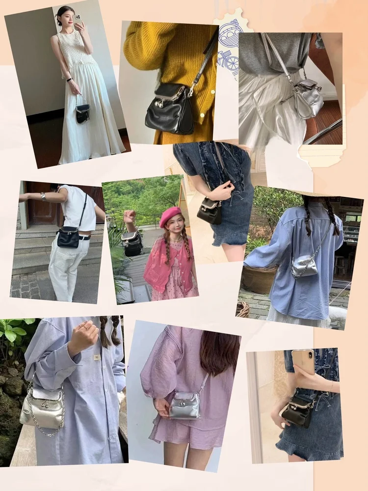 Ele Silver Chain Mobile Phone Bag Women's oulder Bag Small Design Faionable Cact Women's Purse Handbag
Ele Silver Chain Mobile Phone Bag Women's oulder Bag Small Design Faionable Cact Women's Purse Handbag