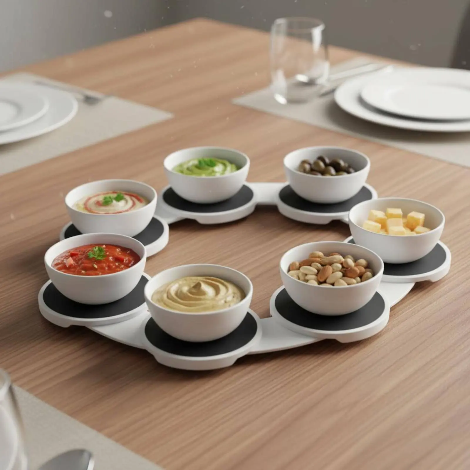 8 Dish Turntable 360 Degree Rotation Rotating Tray Rotating Tray Turntable Seamless Edges Tableware Quiet-Spinning Turn
8 Dish Turntable 360 Degree Rotation Rotating Tray Rotating Tray Turntable Seamless Edges Tableware Quiet-Spinning Turn