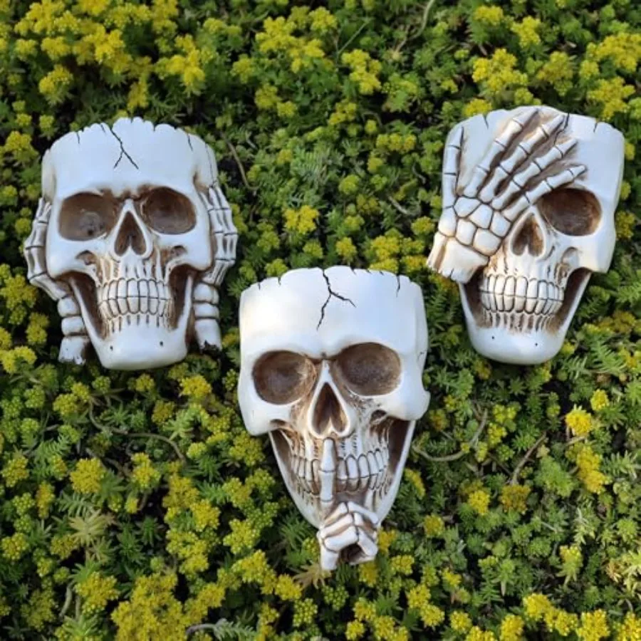 Skull Wall Planters Set of 3 Hanging Skull Plant Pots for Indoor Outdoor Decor, White Gothic Wall Planter with Drainage, Succul
Skull Wall Planters Set of 3 Hanging Skull Plant Pots for Indoor Outdoor Decor, White Gothic Wall Planter with Drainage, Succul