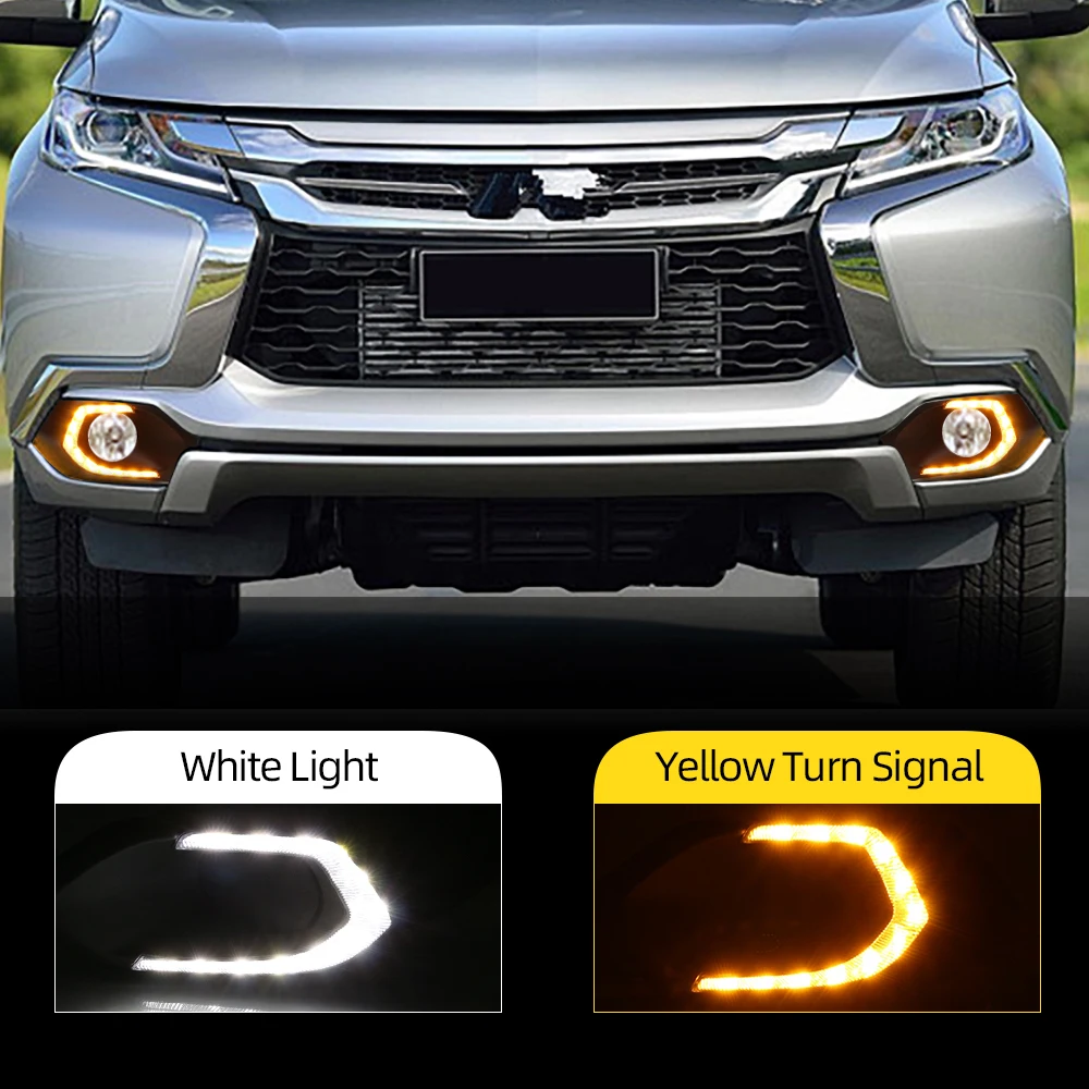 2Pcs Car LED Daytime Running Light DRL Lamp For Mitsubishi Pajero Sport 2016 2017 2018 2019 Fog lamp turn signal
2Pcs Car LED Daytime Running Light DRL Lamp For Mitsubishi Pajero Sport 2016 2017 2018 2019 Fog lamp turn signal