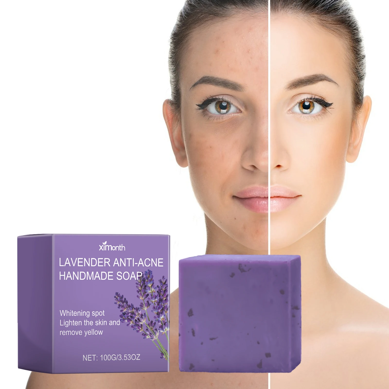 Ximonth Lavender Cleansing Soap Cleansing Facial Skin Pore Oil Control Acne Moisturizing Cleansing Soap
Ximonth Lavender Cleansing Soap Cleansing Facial Skin Pore Oil Control Acne Moisturizing Cleansing Soap