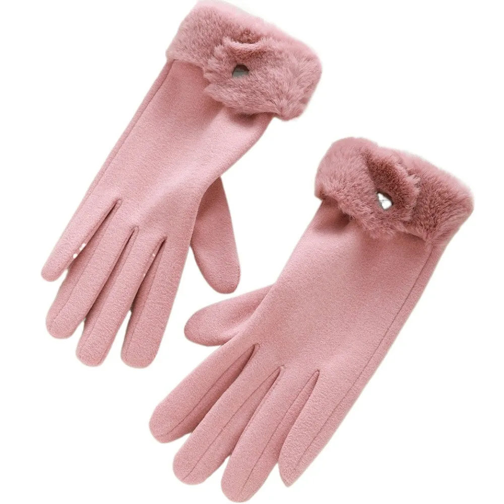 Cute Velvet Gloves Thick Touch Screen Winter Gloves Korean Style Windproof Women Mittens
Cute Velvet Gloves Thick Touch Screen Winter Gloves Korean Style Windproof Women Mittens