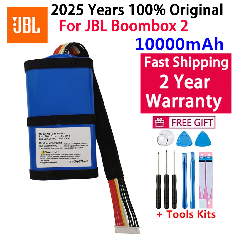 100% Original New Speaker Battery for JBL Boombox 2, SUN-INTE-213, SUN-INTE-268 10000mAh Batterie Batteries Fast Shipping
100% Original New Speaker Battery for JBL Boombox 2, SUN-INTE-213, SUN-INTE-268 10000mAh Batterie Batteries Fast Shipping