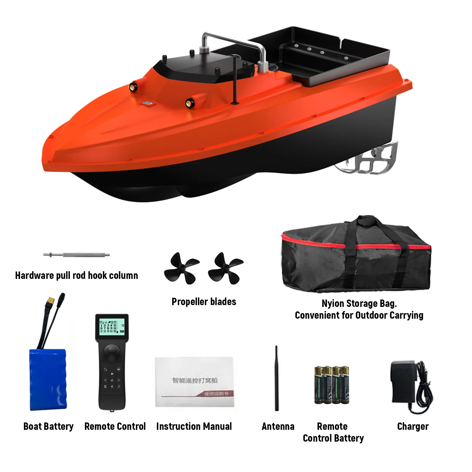 Fishing Bait Boat RC Bait Boat for Fishing GPS High-Speed High-Power Bait Boat with Dual Antenna Auto-Release for Fishing
Fishing Bait Boat RC Bait Boat for Fishing GPS High-Speed High-Power Bait Boat with Dual Antenna Auto-Release for Fishing