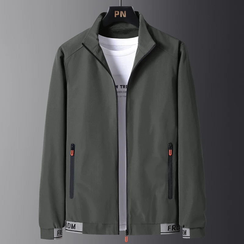 Slim Fit повседневное мужское пальто на весну и осень с тонким воротником-стойкой для отдыха, верхняя одежда Haome, полиэфирное волокно, застежка-молния
Slim Fit повседневное мужское пальто на весну и осень с тонким воротником-стойкой для отдыха, верхняя одежда Haome, полиэфирное волокно, застежка-молния