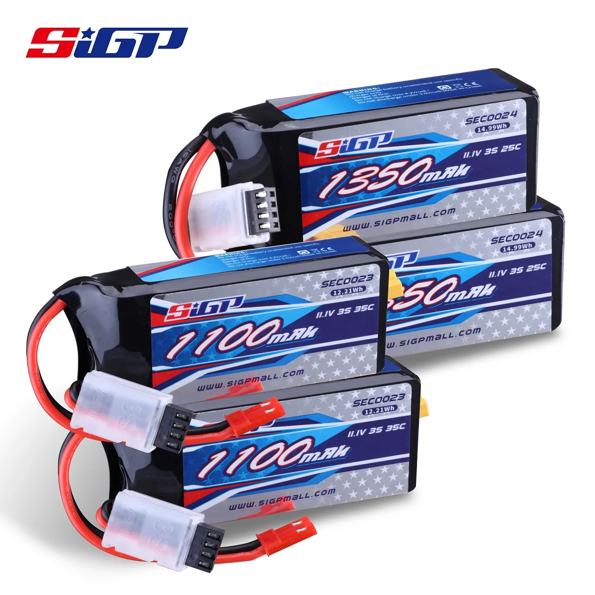 SIGP 3S RC Lipo аккумулятор для 11. В 1100 мАч 35C JST 1350 мАч 25C XT30 Plug Гоночный самолет Квадрокоптер Вертолет Дрон Лодка FPV
SIGP 3S RC Lipo аккумулятор для 11. В 1100 мАч 35C JST 1350 мАч 25C XT30 Plug Гоночный самолет Квадрокоптер Вертолет Дрон Лодка FPV