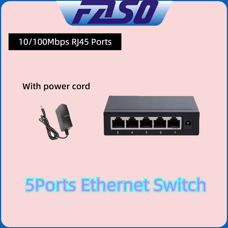 Сетевой коммутатор Ethernet 10/100 МБ, железный корпус, дуплексный/полудуплексный RJ45, 5-портовый высокопроизводительный сетевой коммутатор для настольных компьютеров
Сетевой коммутатор Ethernet 10/100 МБ, железный корпус, дуплексный/полудуплексный RJ45, 5-портовый высокопроизводительный сетевой коммутатор для настольных компьютеров