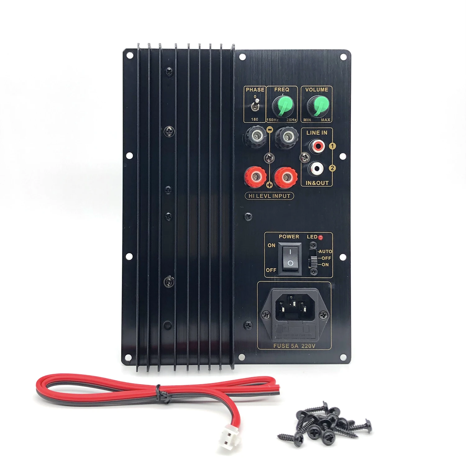 New 110-220V heavy bass active subwoofer amplifier board 5.1 and 7.1 home theaterdedicated subwoofer board 4 ohm 100W 8 ohm 200W
New 110-220V heavy bass active subwoofer amplifier board 5.1 and 7.1 home theaterdedicated subwoofer board 4 ohm 100W 8 ohm 200W