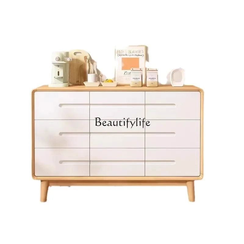 Nordic solid wood Japanese-style storage side cabinet living room bedroom bedside storage drawer storage cabinet
Nordic solid wood Japanese-style storage side cabinet living room bedroom bedside storage drawer storage cabinet
