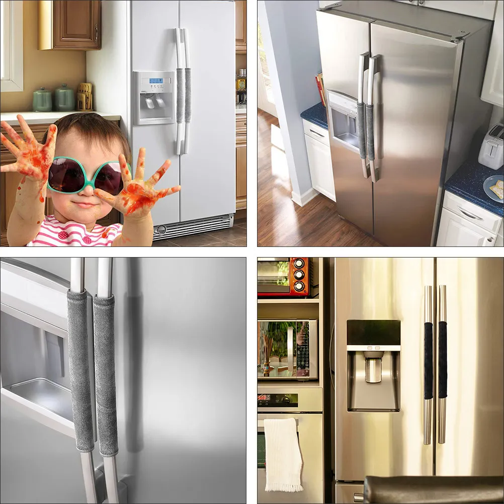 2Pcs Elegant Refrigerator Handle Covers Soft Comfortable Washable Appliance Door Handle Protector for Fridge Oven Microwave
2Pcs Elegant Refrigerator Handle Covers Soft Comfortable Washable Appliance Door Handle Protector for Fridge Oven Microwave