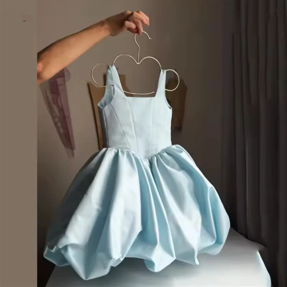 Elegant Satin Flower Girl Wedding Dress Sleeveless Pleated Princess Birthday Party Dress Kids First Communion Gown Customized
Elegant Satin Flower Girl Wedding Dress Sleeveless Pleated Princess Birthday Party Dress Kids First Communion Gown Customized