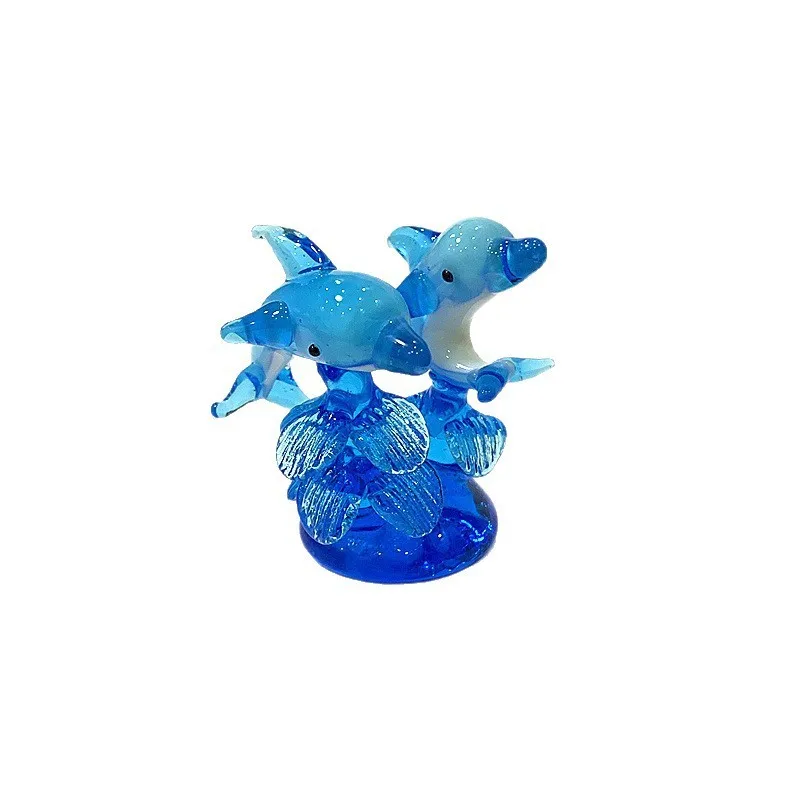 Handmade Creative Murano Glass Wave Dolphin Statue Cute Marine Animal Figurine Home Decor Living Room Table Ornament Collection
Handmade Creative Murano Glass Wave Dolphin Statue Cute Marine Animal Figurine Home Decor Living Room Table Ornament Collection