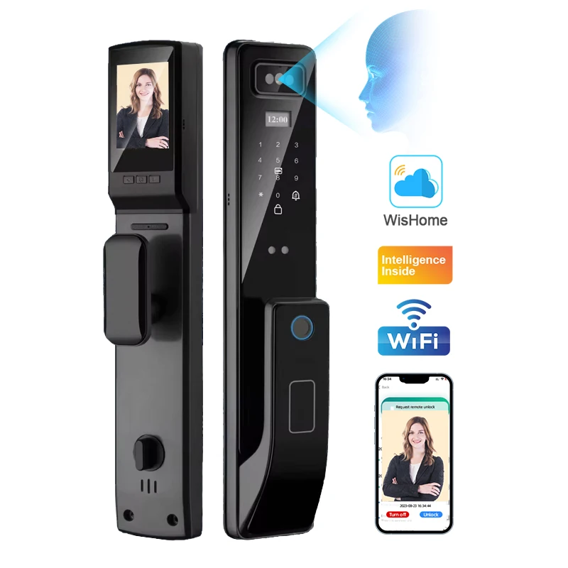004 2024 New Style Tuya Wifi Video Intercom 3D Face Recognition Fingerprint Lock Intelligent Door Lock High-end Smart Door Lock
004 2024 New Style Tuya Wifi Video Intercom 3D Face Recognition Fingerprint Lock Intelligent Door Lock High-end Smart Door Lock