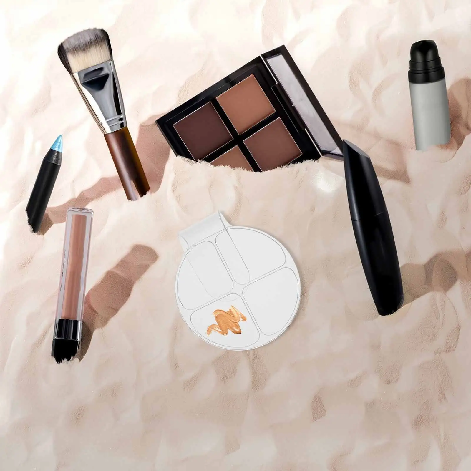 2Pcs Shatterproof Clear Acrylic Makeup Palettes Handheld Mixing Plates for Cream Liquid Foundation Manicure Oil
2Pcs Shatterproof Clear Acrylic Makeup Palettes Handheld Mixing Plates for Cream Liquid Foundation Manicure Oil